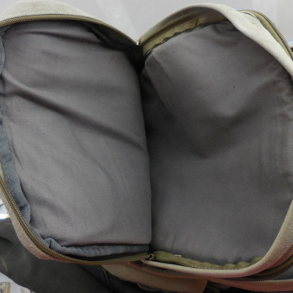 Promaster Adventure Series Khaki Canvas Camera Backpack Padded Gear Bag Dividers